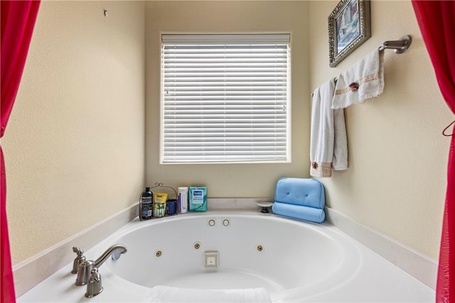 bathroom with a bathing tub