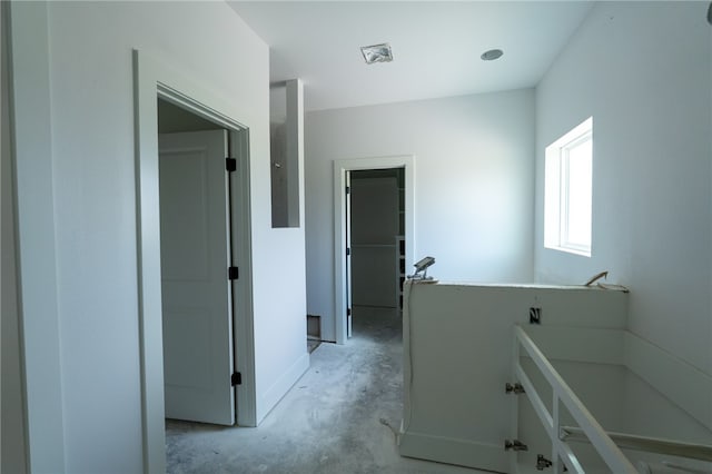 bathroom with concrete floors