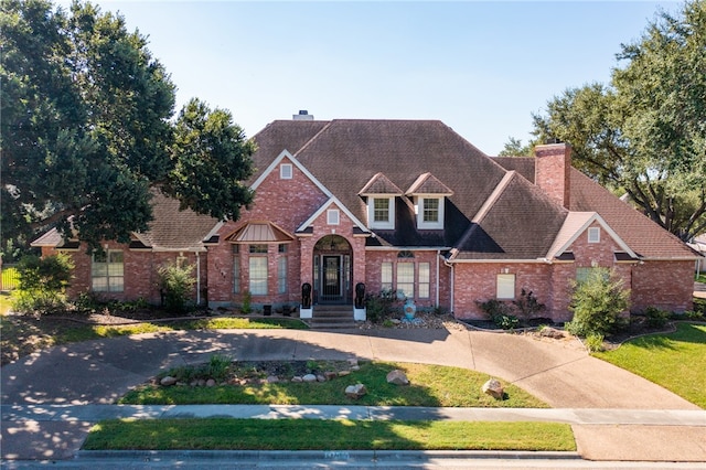 view of front of property with a front yard