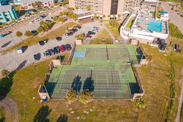 720 Access Rd Unit 1-A, Port Aransas, TX 78373 - aerial view of a pool area