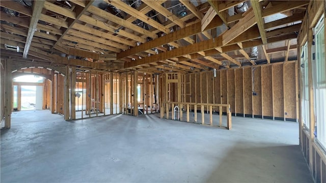 7617 Roman Dr, Corpus Christi, TX 78414 - miscellaneous room with concrete floors and arched walkways