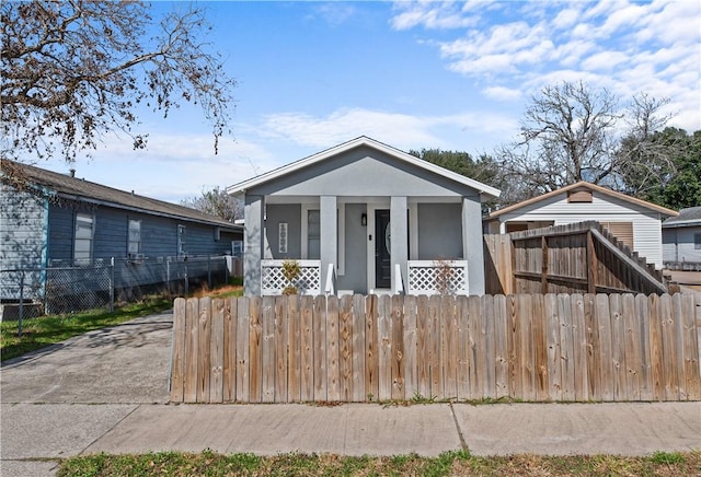 bungalow-style house featuring a porch