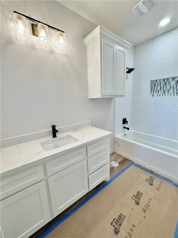 11517 Willowood Creek Dr, Corpus Christi, TX 78410 - full bathroom featuring vanity and shower / bathtub combination
