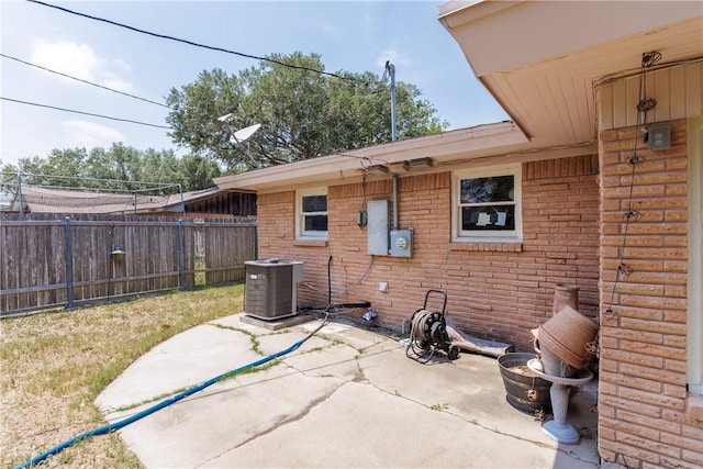 10639 Emmord Loop, Corpus Christi, TX 78410 - view of patio with cooling unit and fence