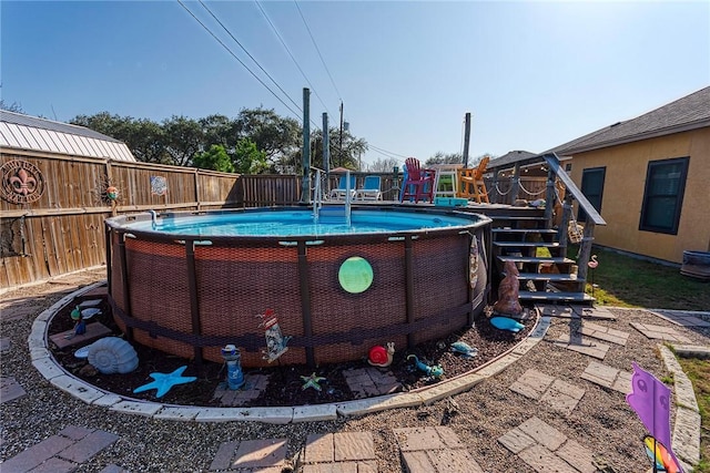 view of pool with a fenced in pool and a fenced backyard