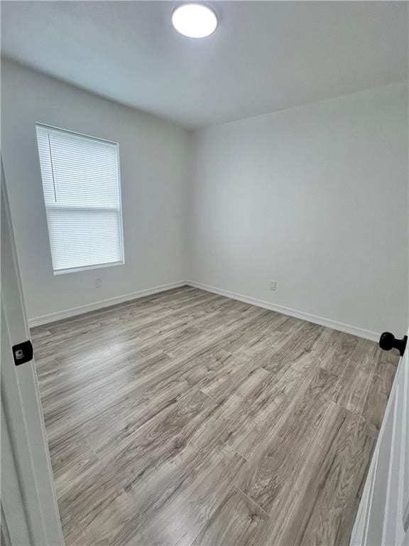 empty room featuring light hardwood / wood-style flooring