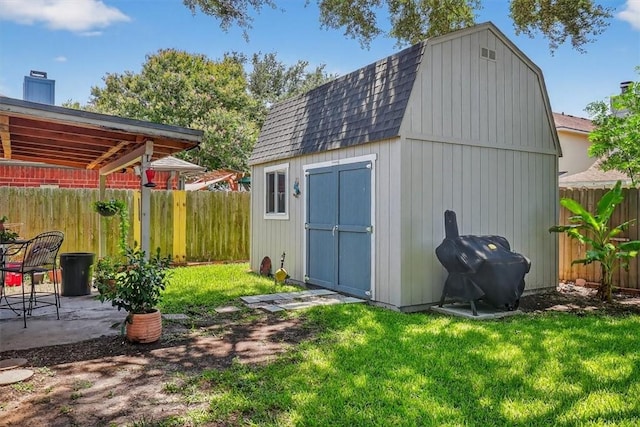 7609 Stony Brook Dr, Corpus Christi, TX 78413 - view of shed with a fenced backyard