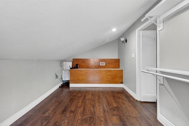 7609 Stony Brook Dr, Corpus Christi, TX 78413 - additional living space with vaulted ceiling, wood finished floors, and recessed lighting