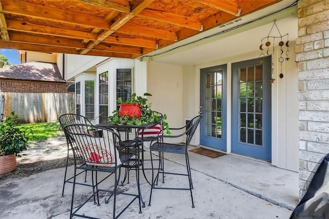 7609 Stony Brook Dr, Corpus Christi, TX 78413 - view of patio / terrace featuring outdoor dining area