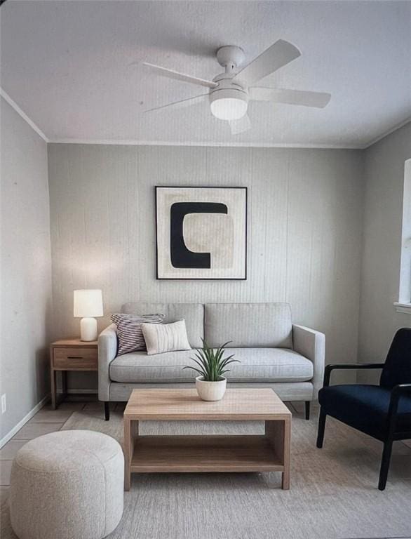 5825 San Saba Dr, Corpus Christi, TX 78407 - living room with a ceiling fan