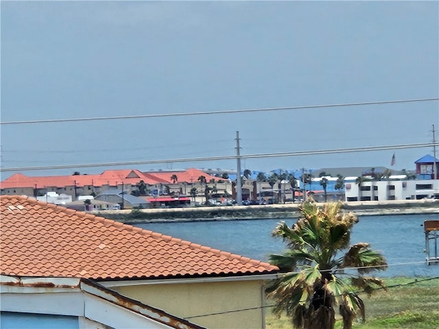 view of water feature