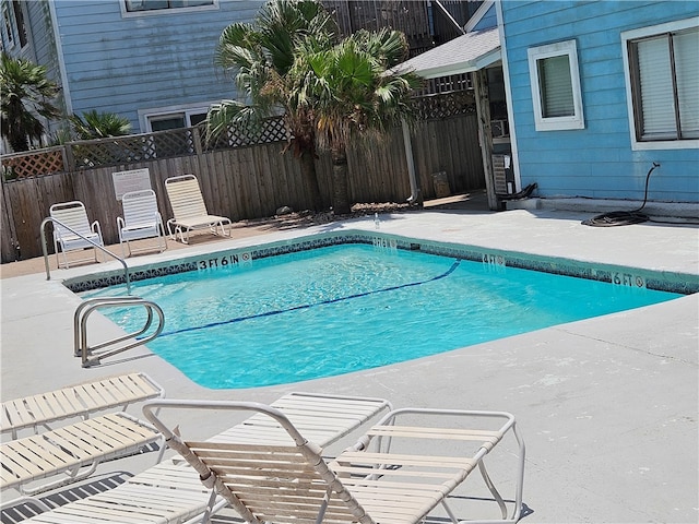 view of pool with a patio