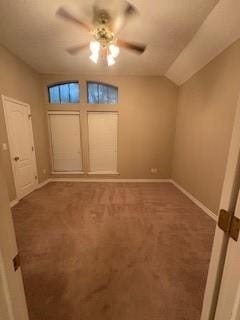 7502 Lourdes St, Corpus Christi, TX 78414 - carpeted empty room with ceiling fan and baseboards