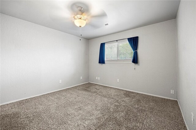 4026 Brownwood, Corpus Christi, TX 78410 - empty room featuring carpet flooring, a ceiling fan, and baseboards