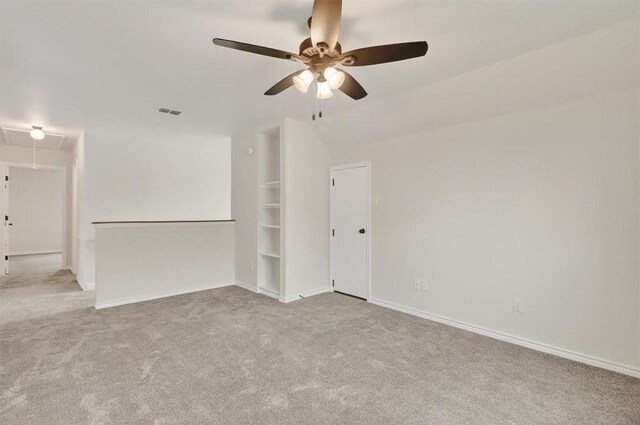 7821 Kingshire Dr, Corpus Christi, TX 78413 - carpeted spare room featuring attic access and ceiling fan