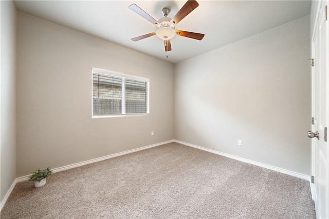 2538 Las Estrellas St, Corpus Christi, TX 78414 - carpeted spare room with baseboards and a ceiling fan