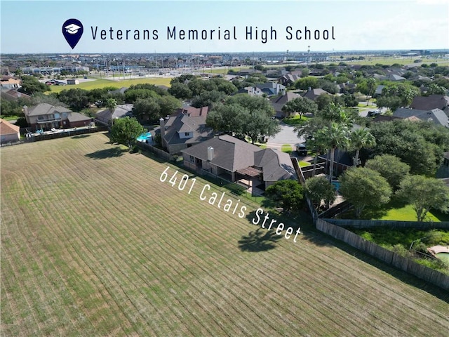 bird's eye view featuring a residential view