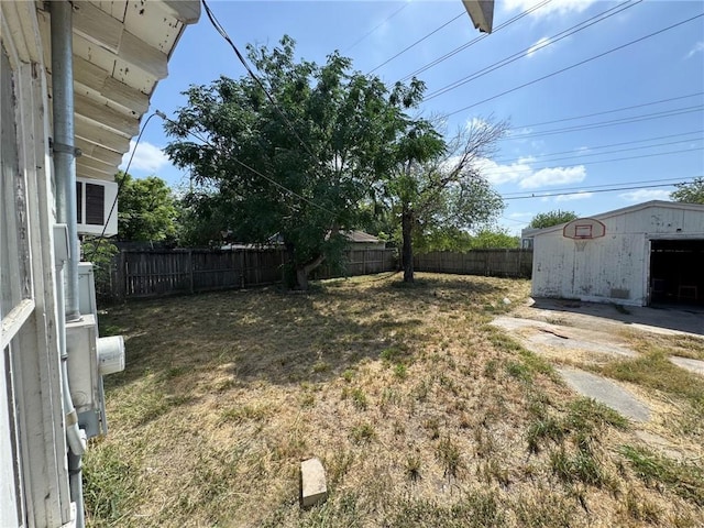 769 W Cornelia, Corpus Christi, TX 78408 - fenced backyard with a storage unit