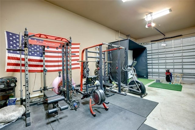 view of workout room