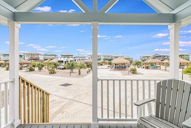 view of patio with a gazebo