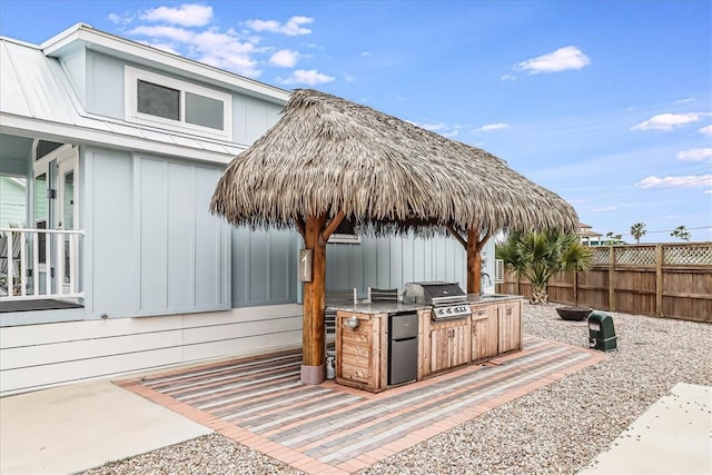 view of patio / terrace featuring area for grilling