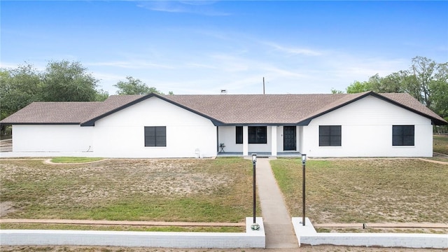 1406 Hwy 72, Three Rivers, TX 78071 - ranch-style home with a front lawn and a shingled roof