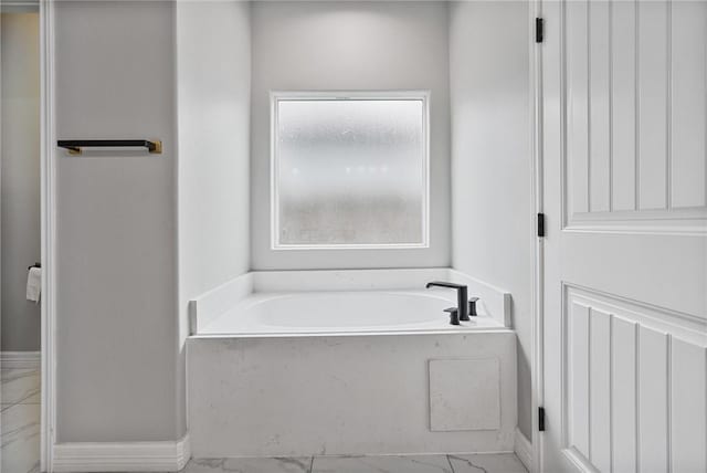 4122 Nadia Dr, Corpus Christi, TX 78414 - full bath with a garden tub and marble finish floor