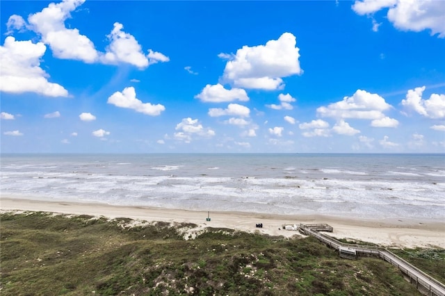 6649 Seacomber Unit 1001, Port Aransas, TX 78373 - water view with local beach