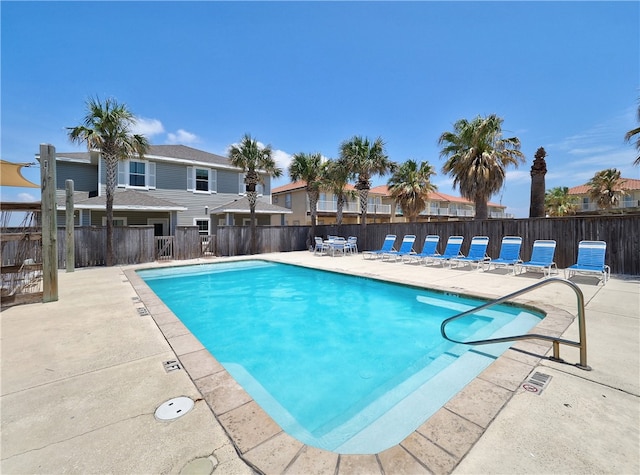 view of pool with a patio