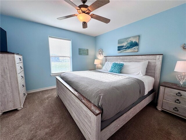 15006 Aruba Dr Unit A, Corpus Christi, TX 78418 - bedroom featuring carpet flooring and ceiling fan