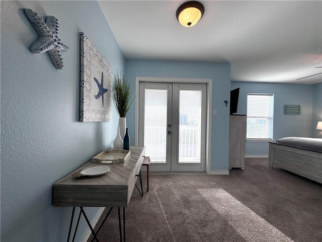 15006 Aruba Dr Unit A, Corpus Christi, TX 78418 - entrance foyer with french doors and carpet floors