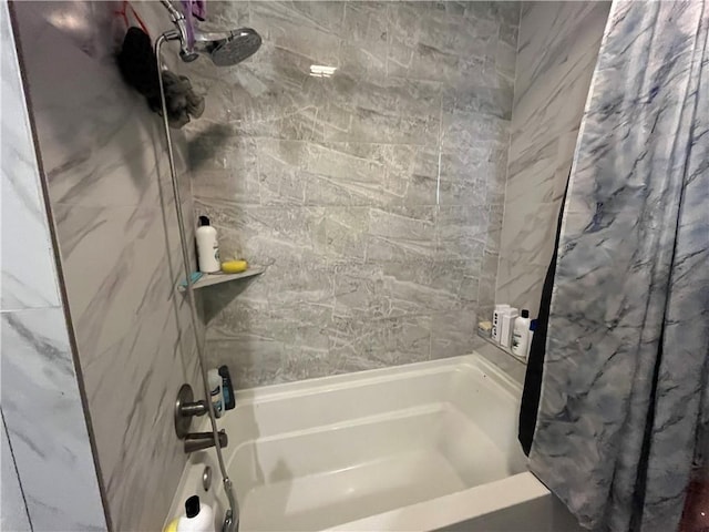 1253 Logan Ave, Corpus Christi, TX 78404 - bathroom featuring shower / tub combo with curtain