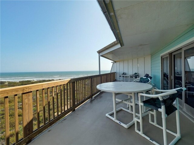 5973 State Highway 361 Unit 433, Port Aransas, TX 78373 - balcony with view of water and beach
