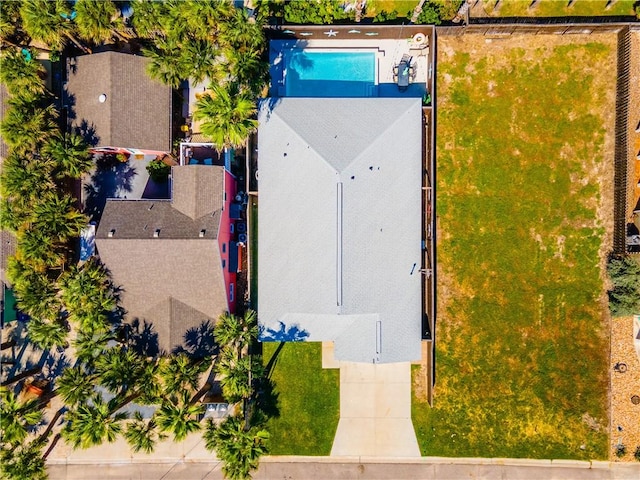 623 Sandkey Dr, Port Aransas, TX 78373 - view from above of property featuring a pool area