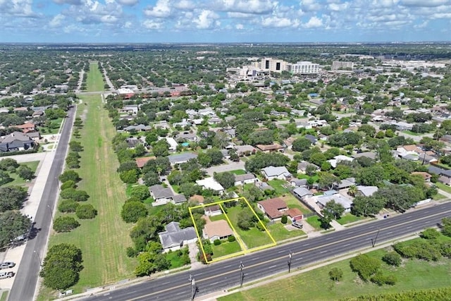 3655 Santa Fe St, Corpus Christi, TX 78411 - aerial view of residential area with property boundaries highlighted