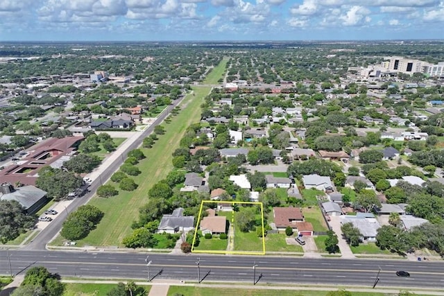 3655 Santa Fe St, Corpus Christi, TX 78411 - aerial overview of property's location with property parcel outlined