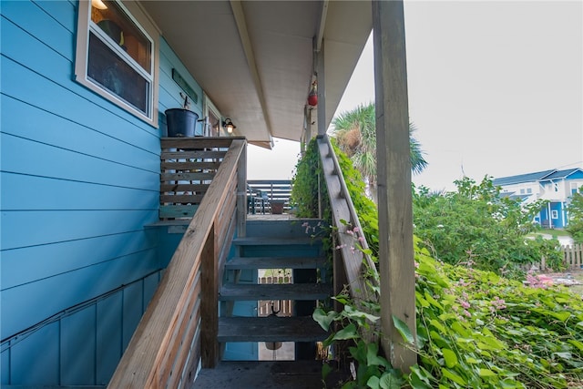 view of staircase