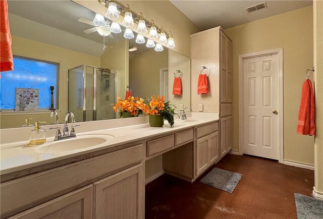 5906 Lindenwood Dr, Corpus Christi, TX 78414 - bathroom with vanity and an enclosed shower