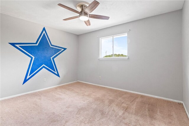 5110 Cascade Dr, Corpus Christi, TX 78413 - carpeted spare room with ceiling fan and baseboards