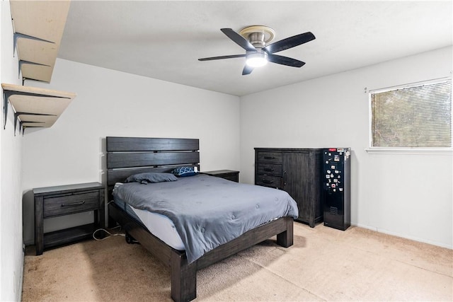 5110 Cascade Dr, Corpus Christi, TX 78413 - bedroom with carpet flooring and a ceiling fan