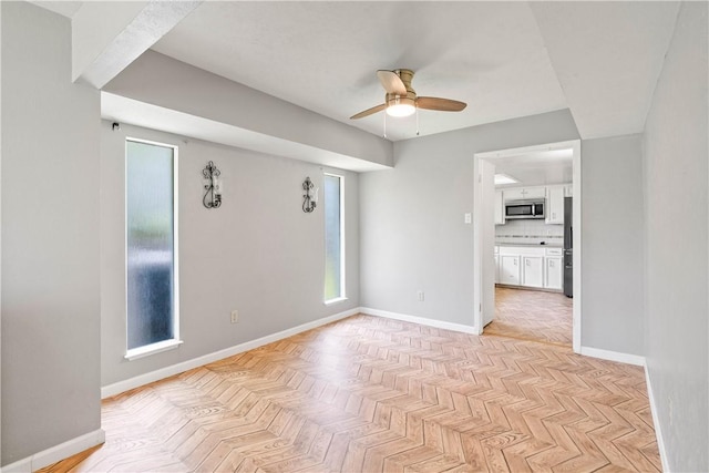 5110 Cascade Dr, Corpus Christi, TX 78413 - unfurnished room featuring ceiling fan and plenty of natural light