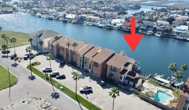 15425 Fortuna Bay Dr Unit 314, Corpus Christi, TX 78418 - aerial view of residential area with a large body of water