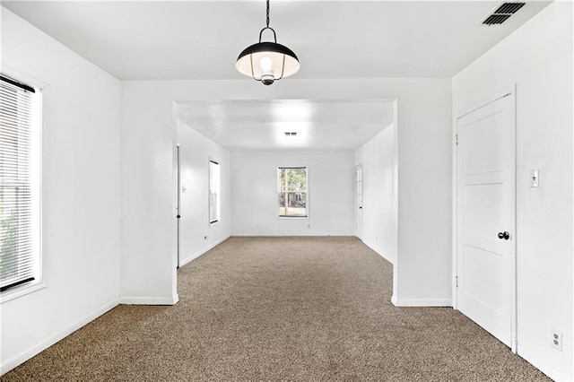 view of carpeted empty room