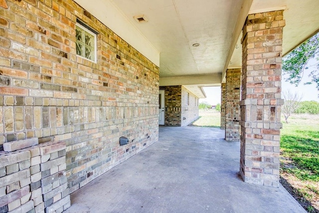 view of patio / terrace with visible vents