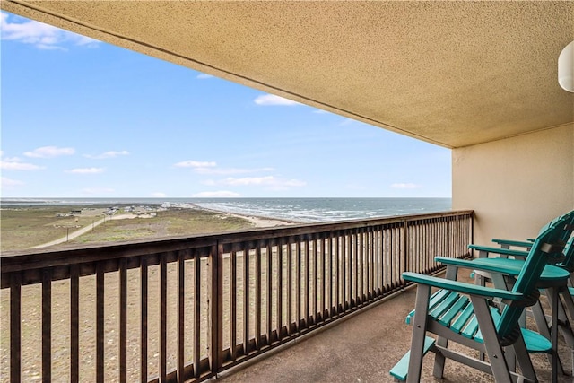 1000 Lantana Dr Unit 903, Port Aransas, TX 78373 - balcony with view of water and beach