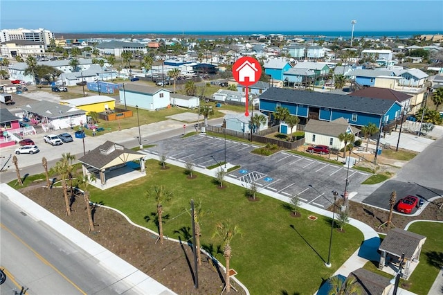 aerial view featuring a residential view