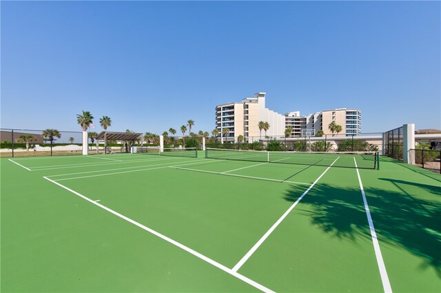 view of tennis court