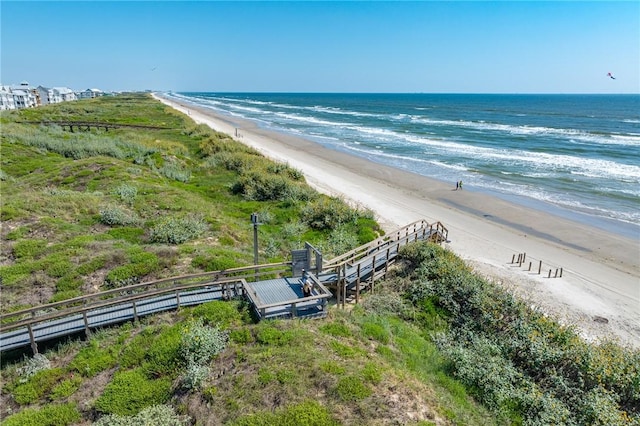bird's eye view of extended coastline