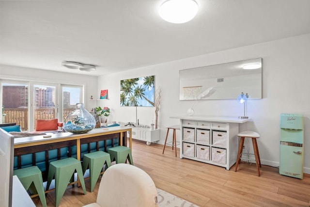 interior space featuring light hardwood / wood-style flooring