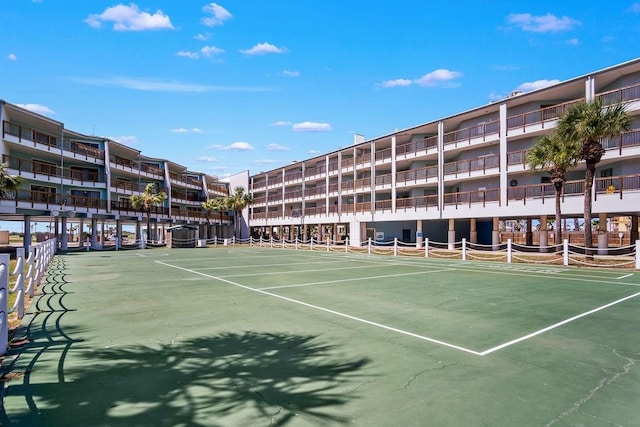 view of tennis court